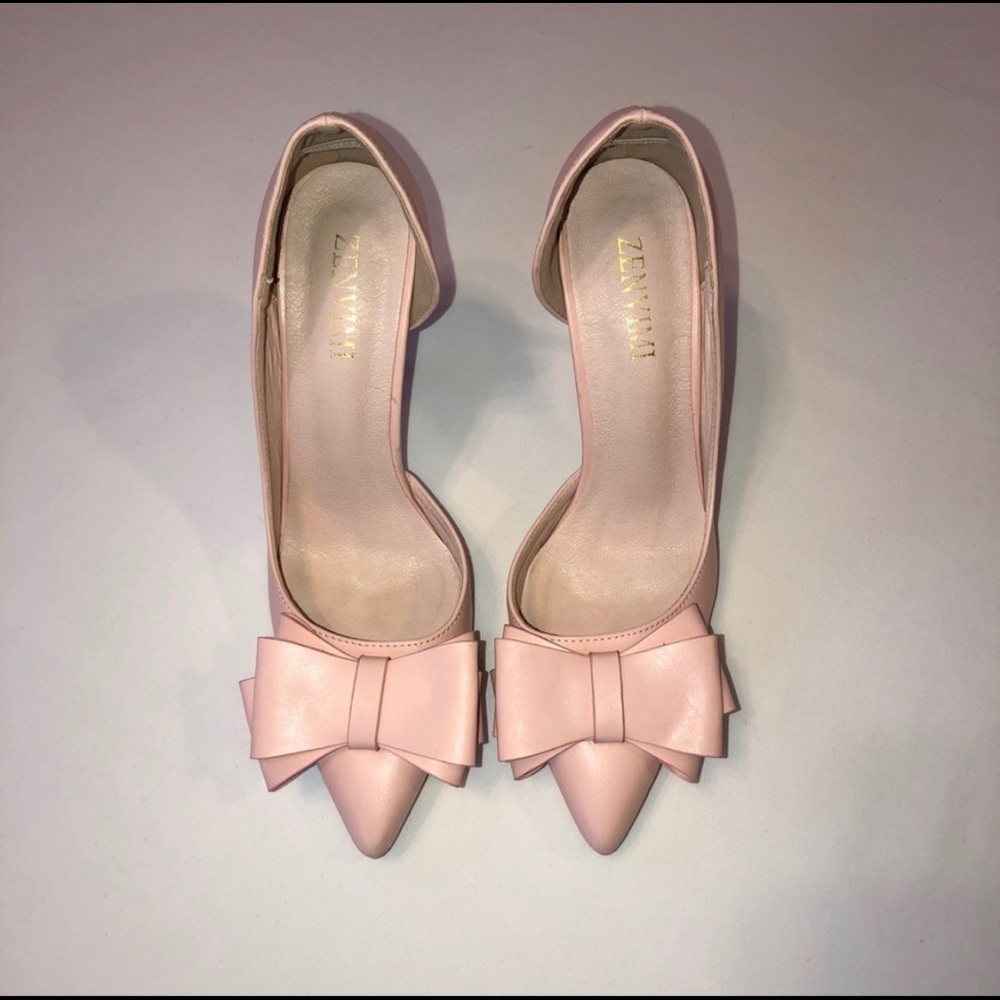 Blush Bow Stilettos